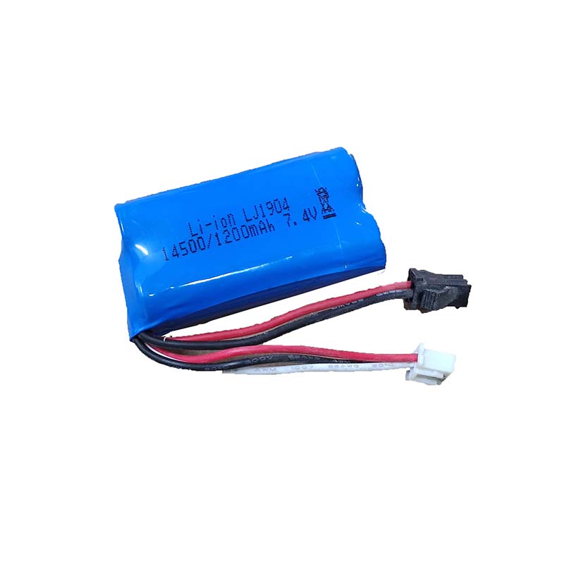 14500 Lipo Battery 7.4v 1200mah