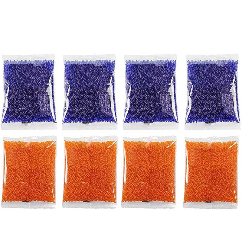 4 Packs Blue + 4 Packs Orange 80000Pcs Gel Ball Beads 7-8mm